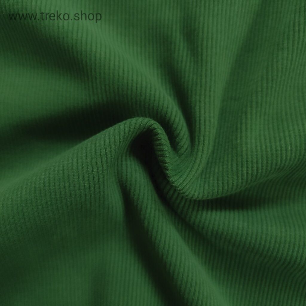 Men Cotton Solid Ribbed Knit Polo Shirt – Green - Treko