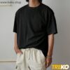 drop shoulder - black treko