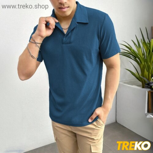 knite polo Blue