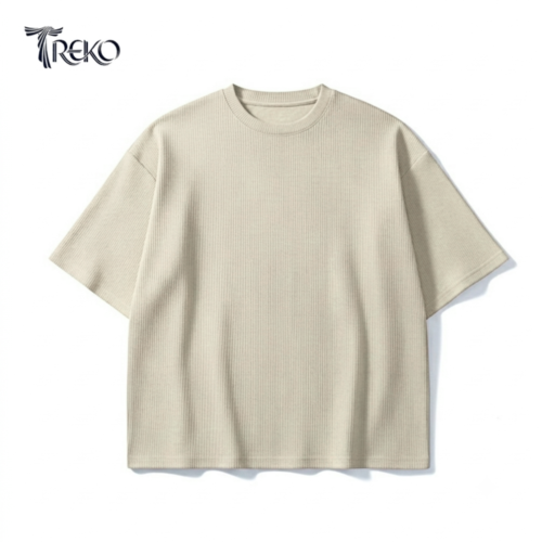 OVERSIZED DROP SHOULDER T-SHIRT – BEIGE