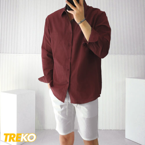 Solid Shirt - Maroon