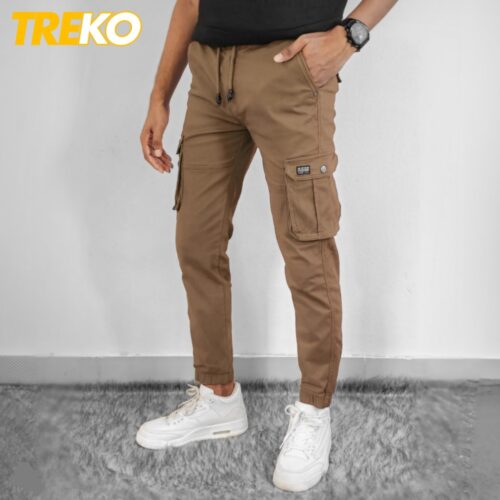 Beige Joggers , Treko