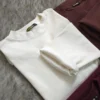 Ribbed White Long sleeve t-shirt