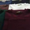 Ribbed Maroon Long sleeve t-shirt