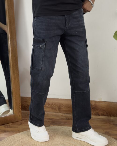 Shadow Black Baggy Denim Pant