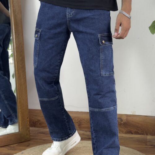 Midnight Blue Baggy Denim Pant