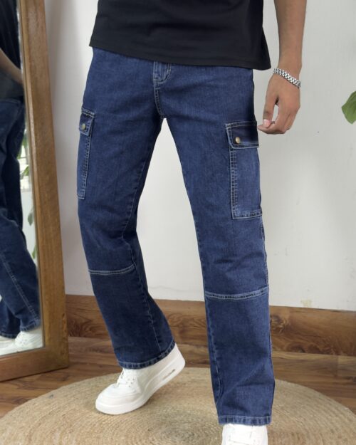 Midnight Blue Baggy Denim Pant