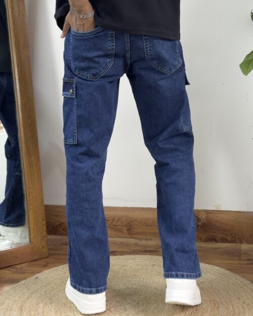 Midnight Blue Baggy Denim Pant - Image 2