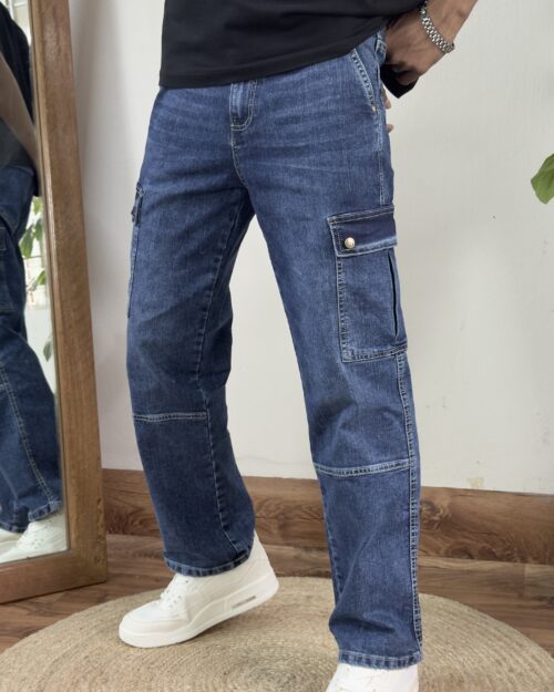 Sky Fade Baggy Denim Pant - Image 3