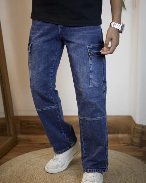 Midnight Blue Baggy Denim Pant