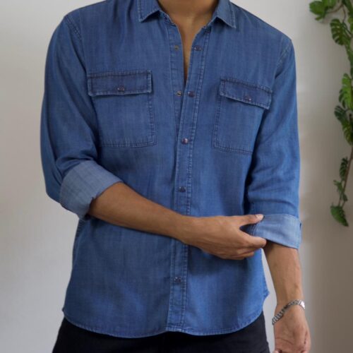 SKY WASH DENIM SHIRT