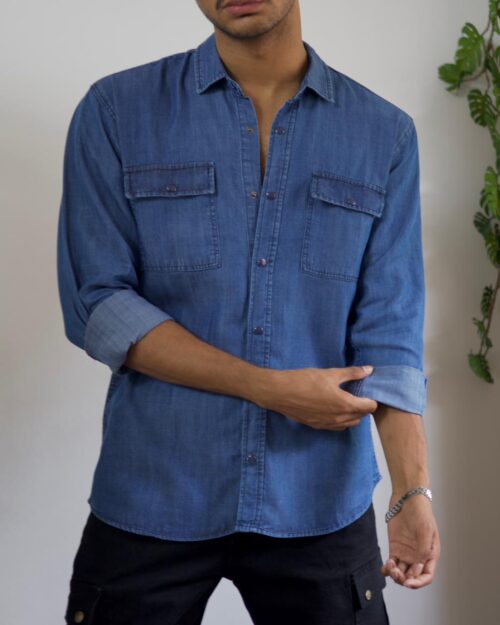 SKY WASH DENIM SHIRT