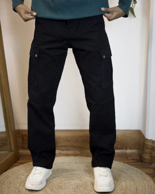 Jett Black Baggy Denim Pant