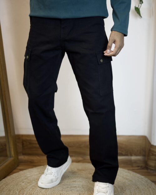 Jett Black Baggy Denim Pant - Image 4