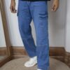 Ice Blue Baggy Denim Pants