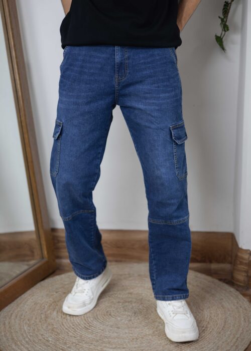 Core Blue Baggy Denim Pants