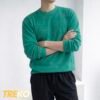 Ribbed Long Sleeve T-shirt – Sea Green