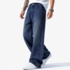 MIDNIGHT BLUE STRAIGHT CUT DENIM PANTS