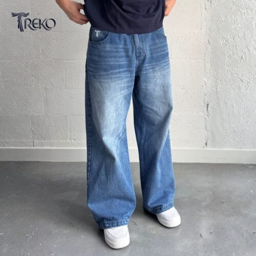 SKY FADE BAGGY DENIM PANTS