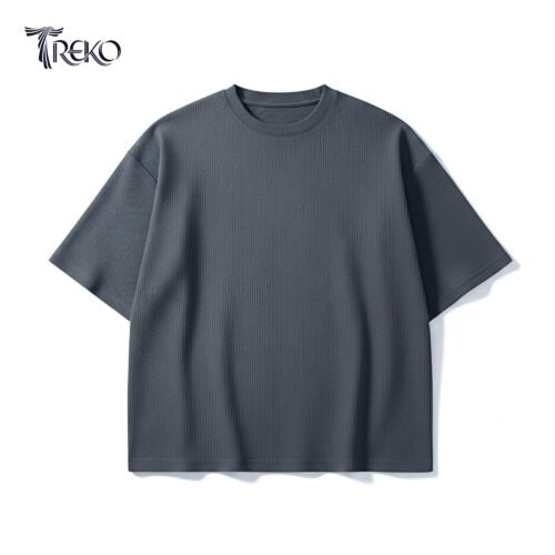 OVERSIZED DROP SHOULDER T-SHIRT – CHARCOAL GREY