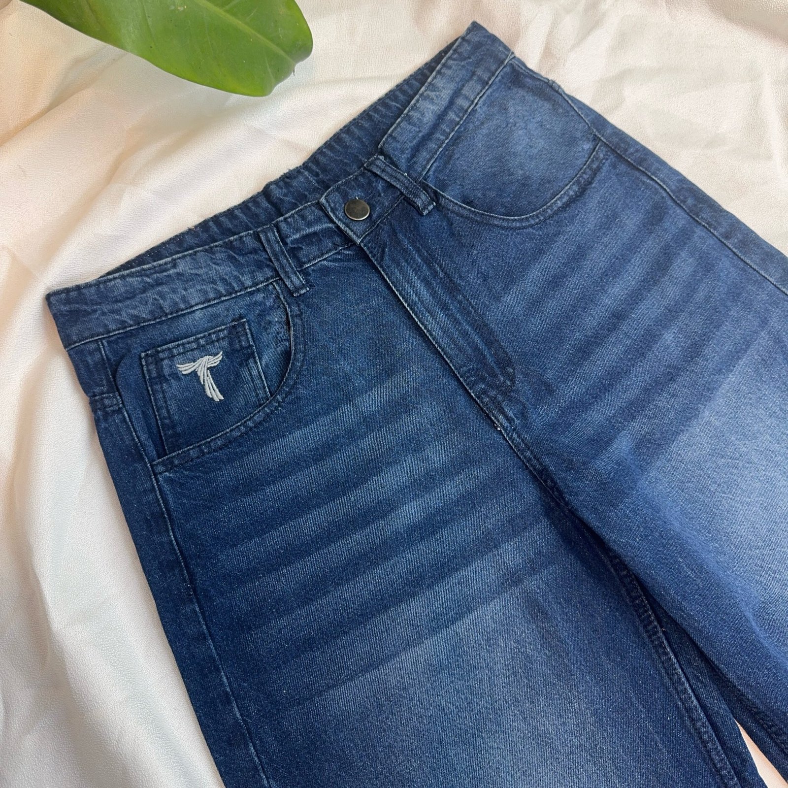 MIDNIGHT BLUE STRAIGHT LEG DENIM PANTS - Image 2