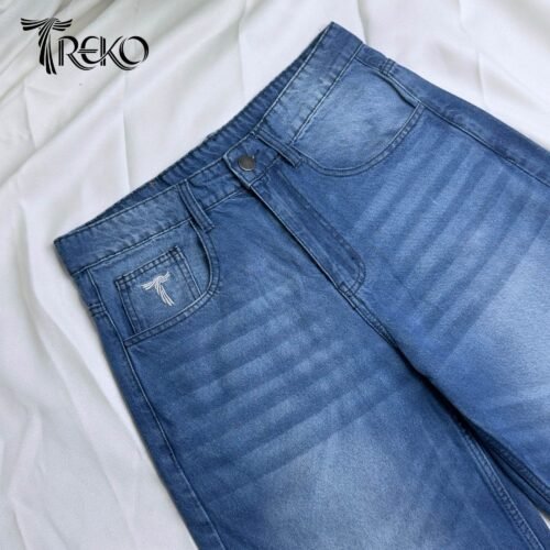 Alternative view of SKY FADE STRAIGHT LEG DENIM PANTS