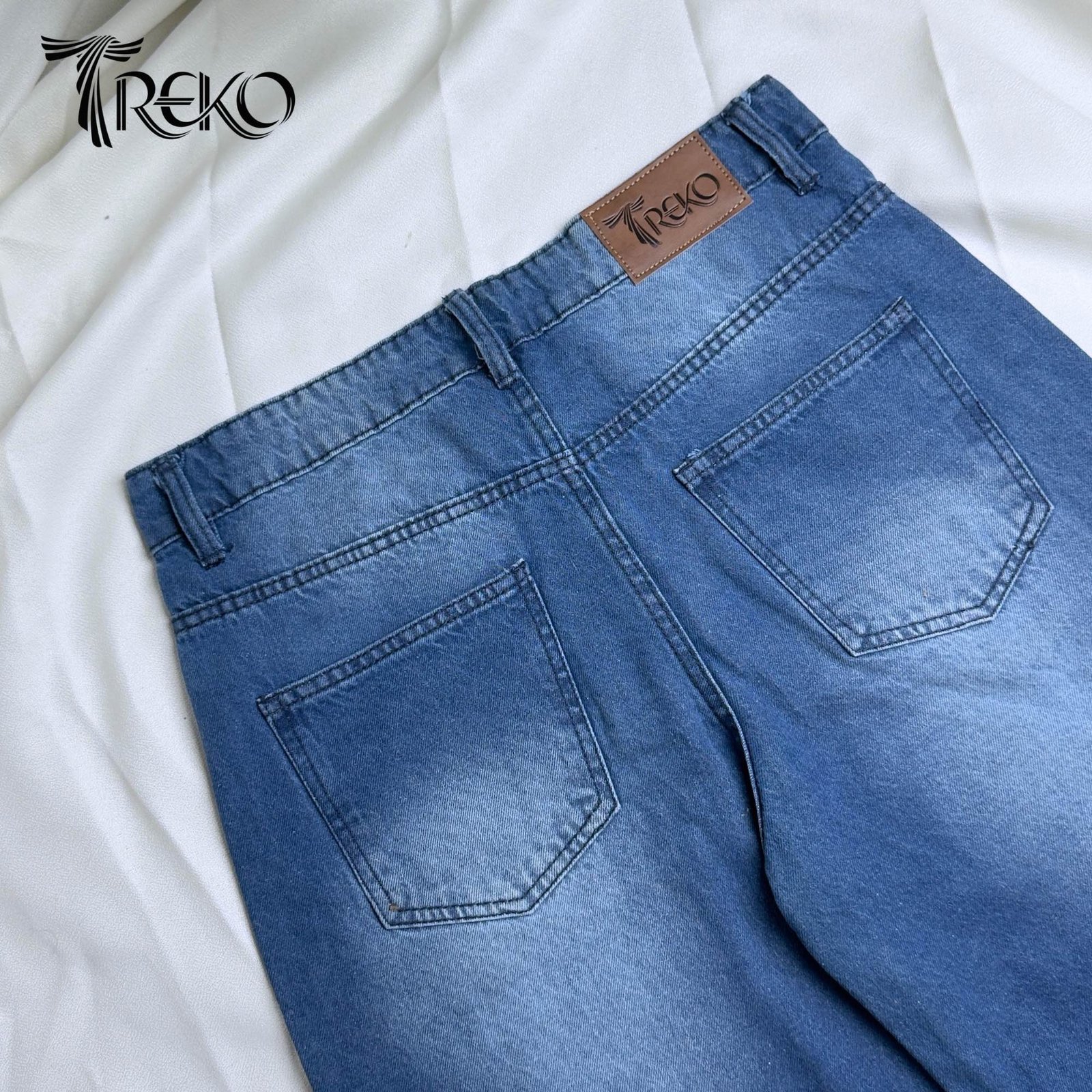 SKY FADE STRAIGHT LEG DENIM PANTS - Image 5