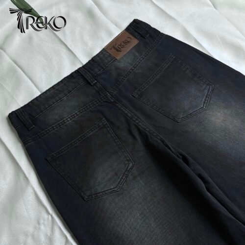 Alternative view of SHADOW BLACK STRAIGHT LEG DENIM PANTS