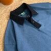 OVERSIZED WAFFLE POLO SLATE BLUE - Image 2