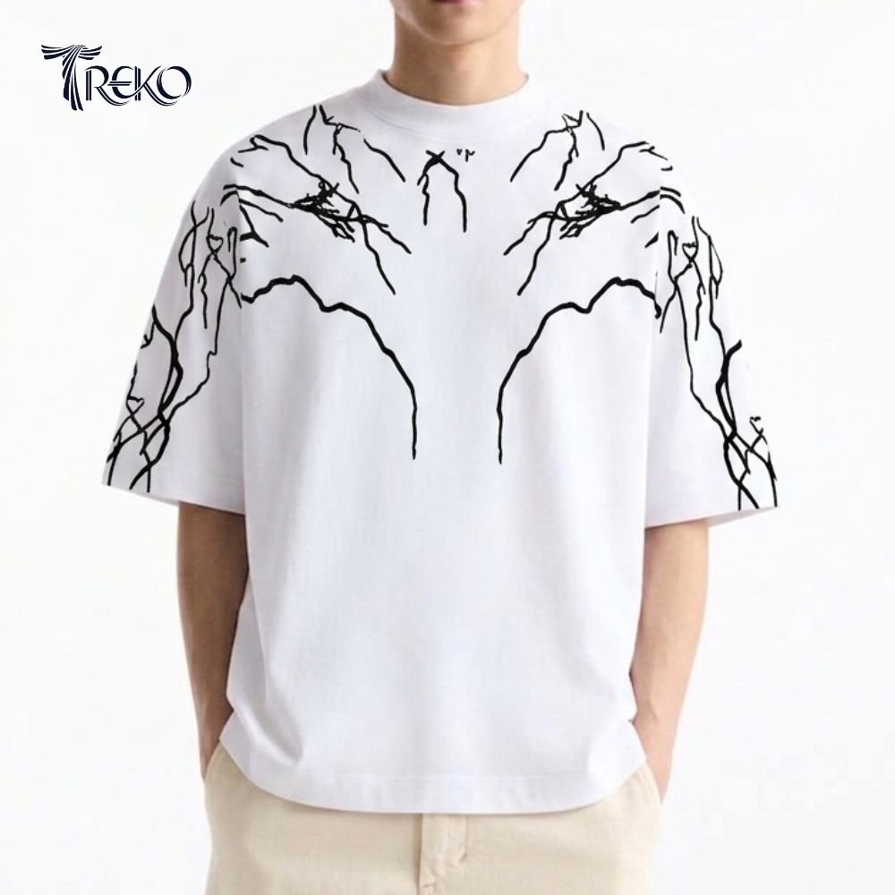 OVERSIZED THUNDER TEE WHITE - Image 2