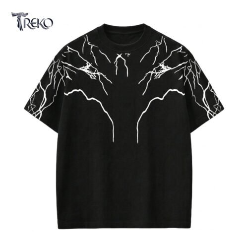OVERSIZED THUNDER TEE BLACK