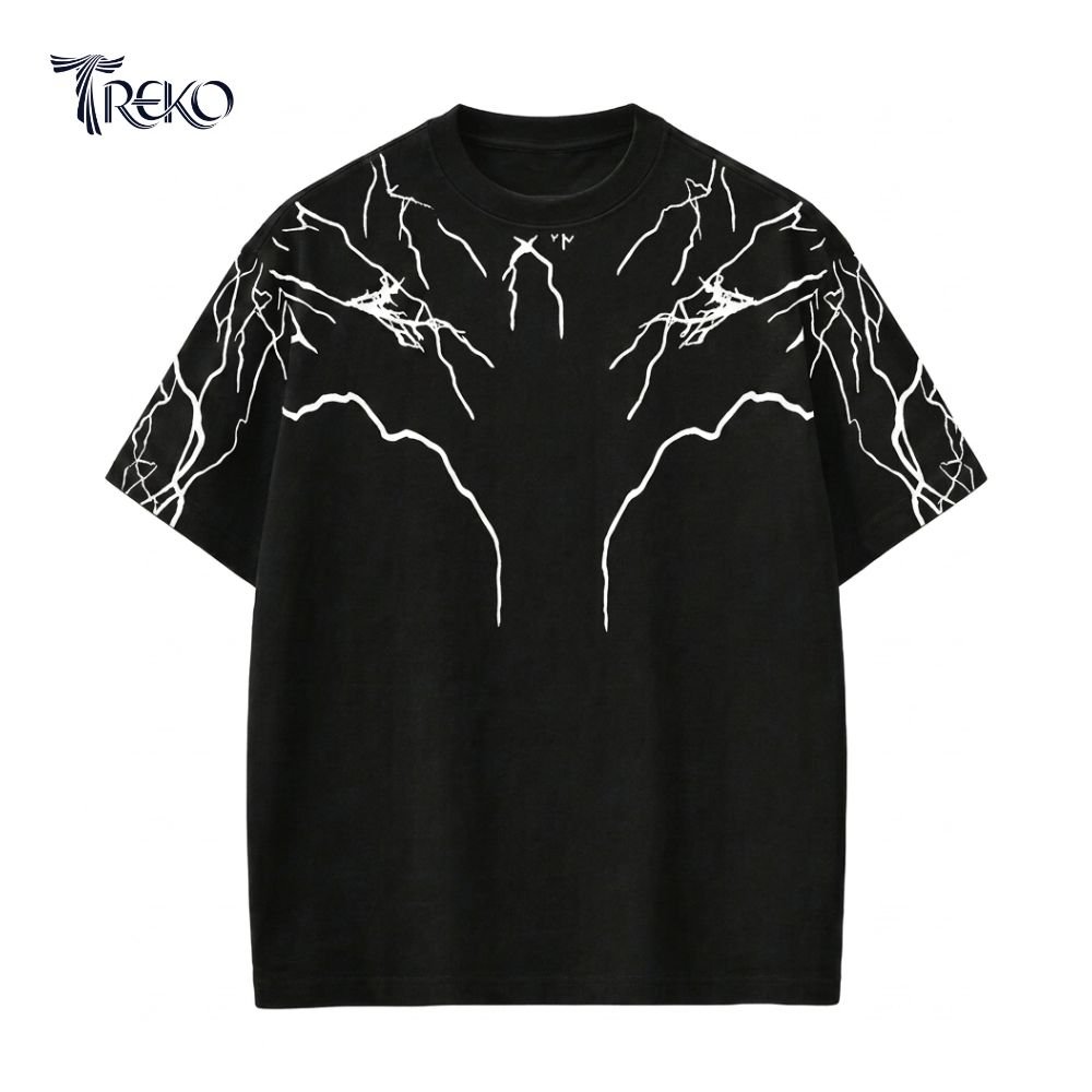 OVERSIZED THUNDER TEE BLACK