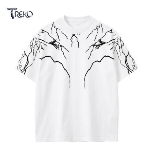 OVERSIZED THUNDER TEE WHITE