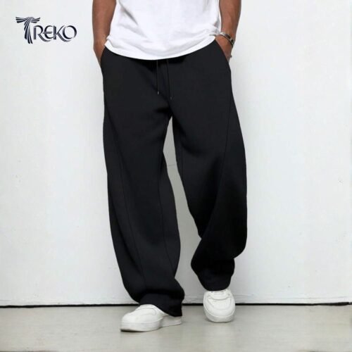 BASIC BAGGY TROUSER - BLACK