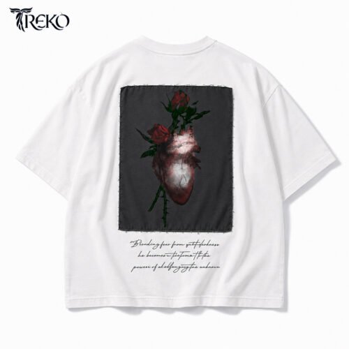 HEART OF DEFIANCE PATCH TEE WHITE