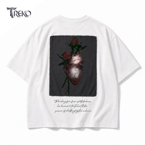 HEART OF DEFIANCE PATCH TEE WHITE