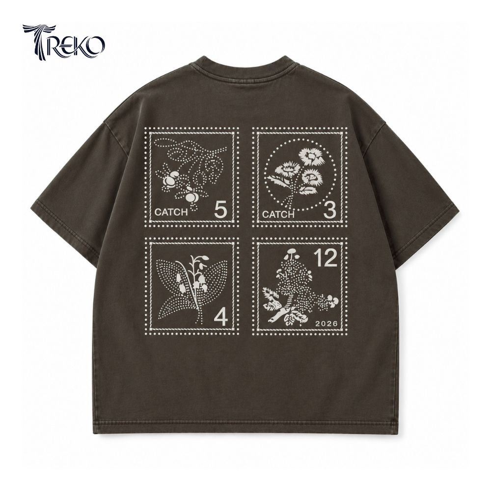 WILD CATCH TEE - WALNUT BROWN