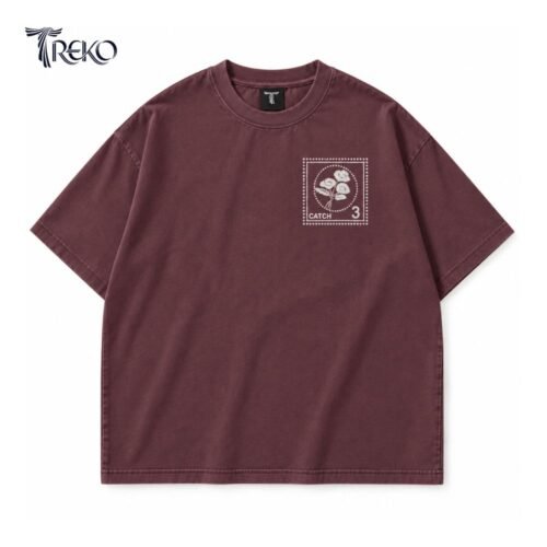 Alternative view of WILD CATCH TEE - MUTED MAROON