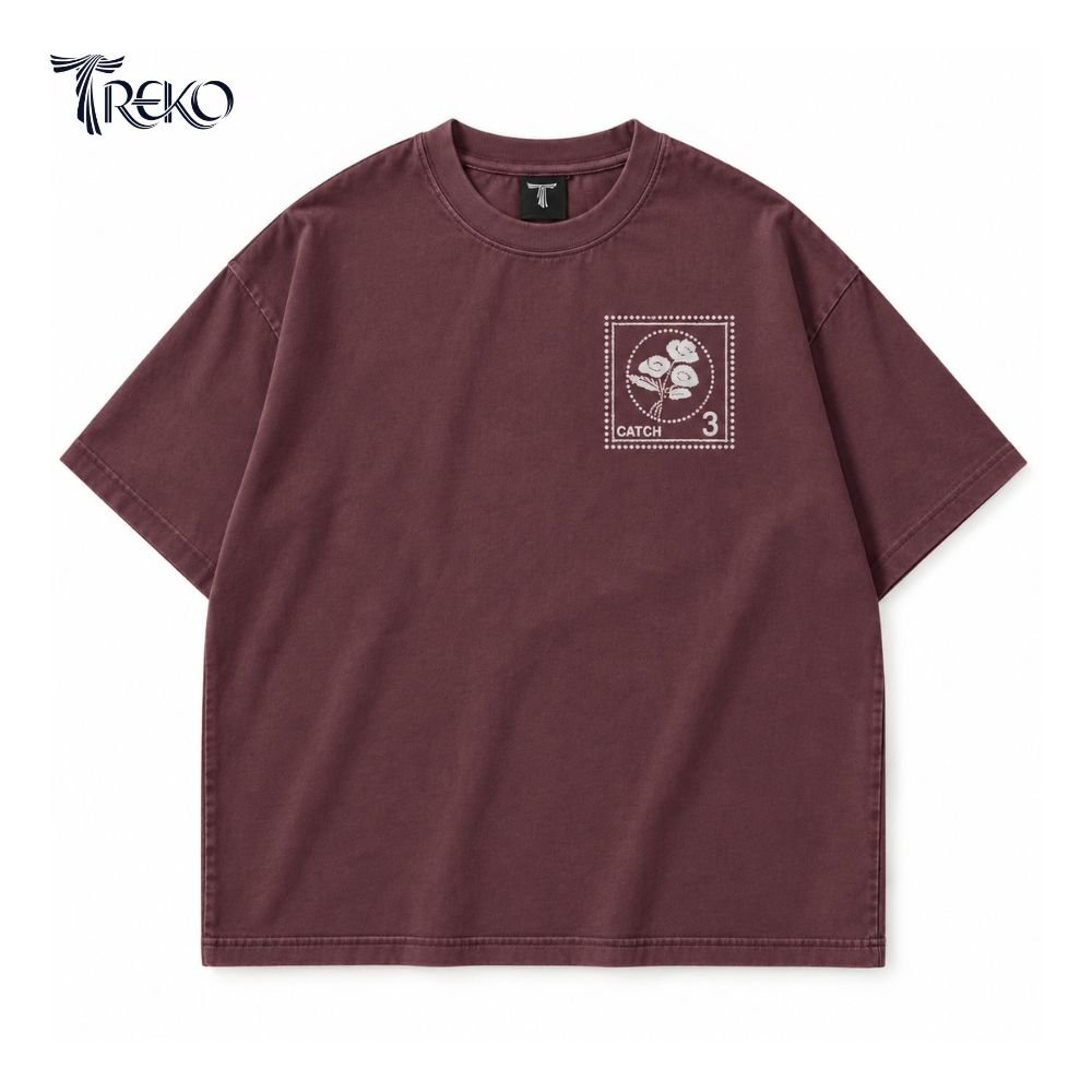 WILD CATCH TEE - MUTED MAROON - Image 2