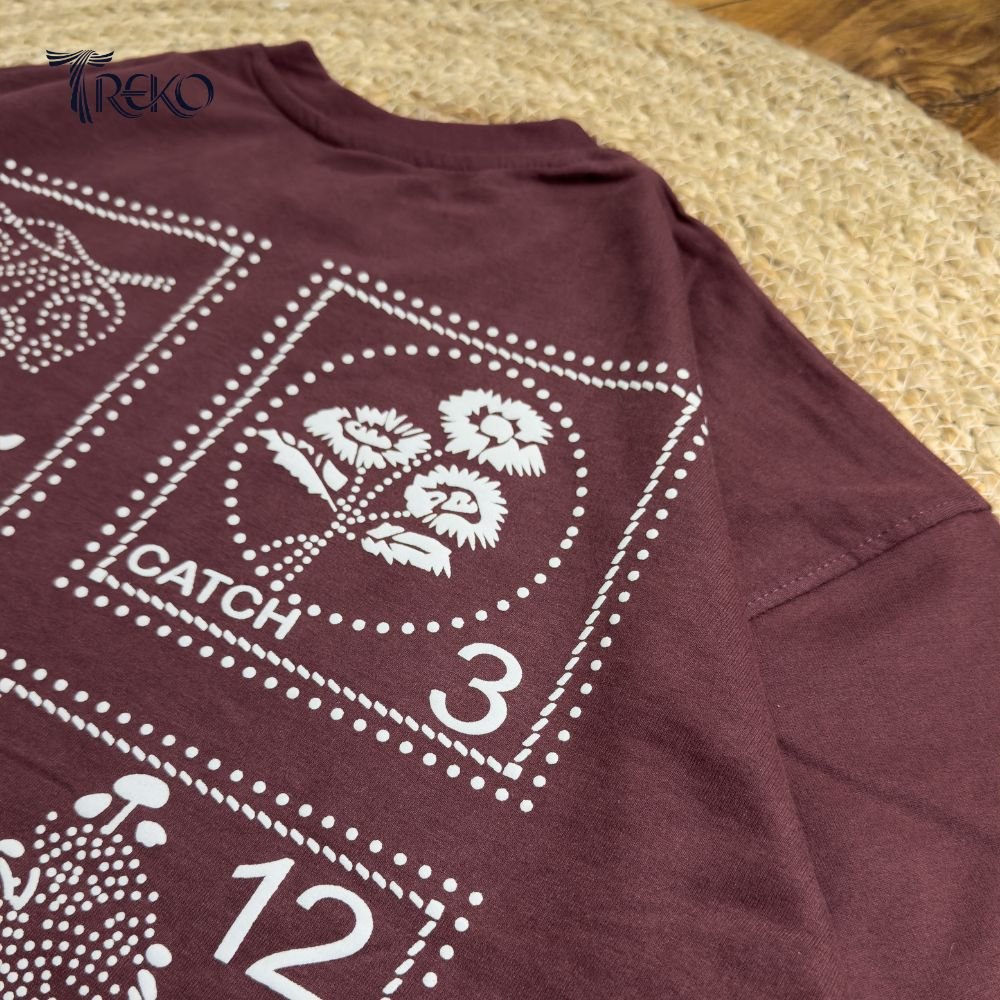 WILD CATCH TEE - MUTED MAROON - Image 5