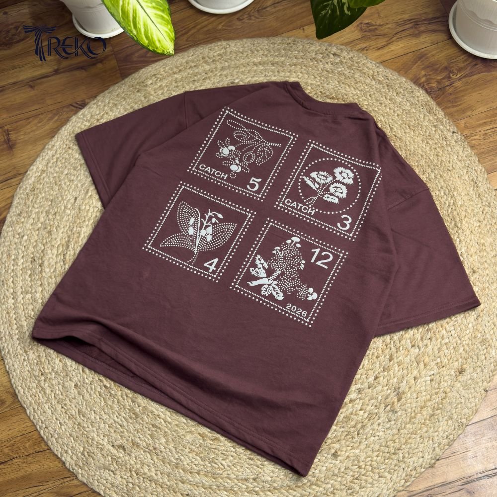 WILD CATCH TEE - MUTED MAROON - Image 3
