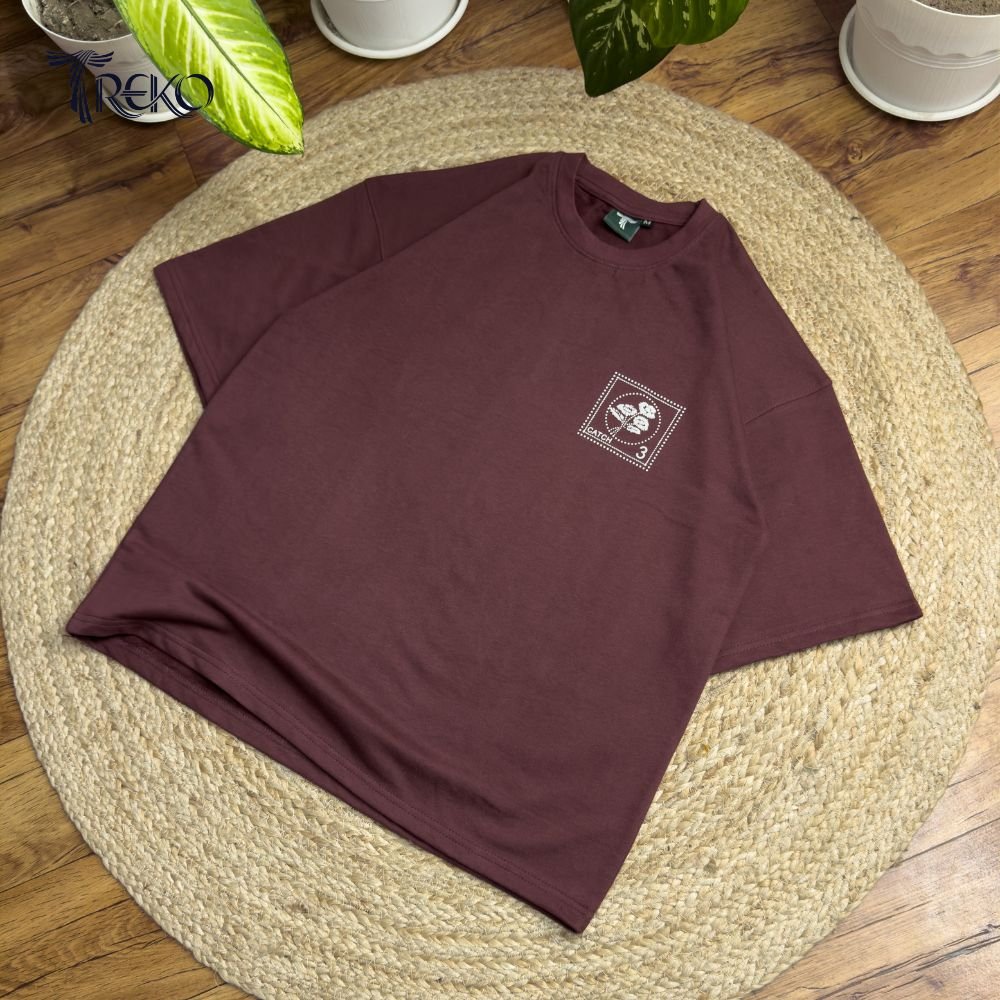 WILD CATCH TEE - MUTED MAROON - Image 6