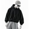 FERAL GRACE HEAVY WEIGHT PATCH HOODIE - BLACK - Image 2